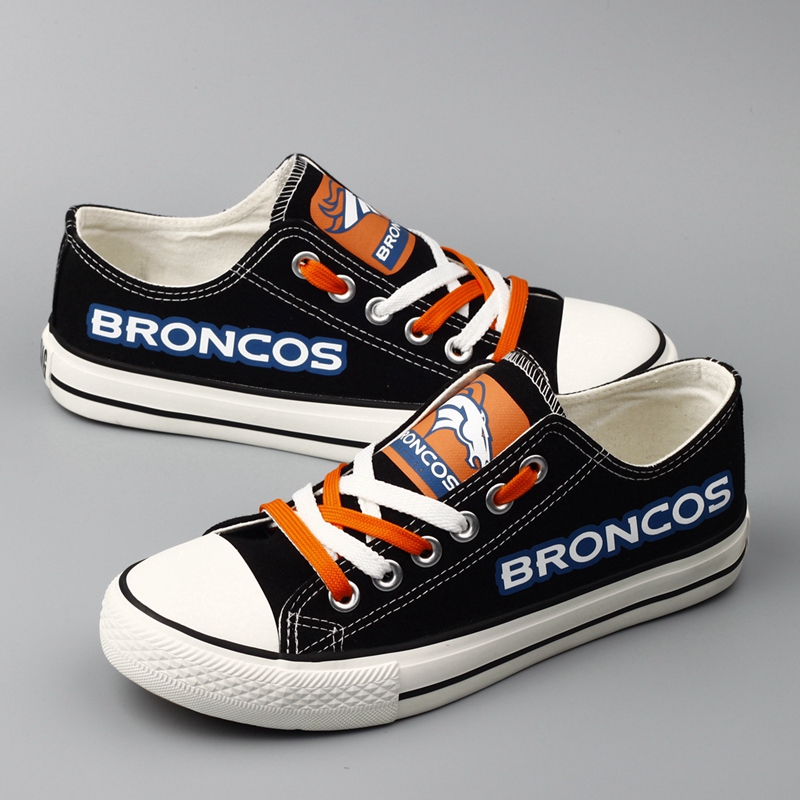 Women's NFL Denver Broncos Repeat Print Low Top Sneakers 001